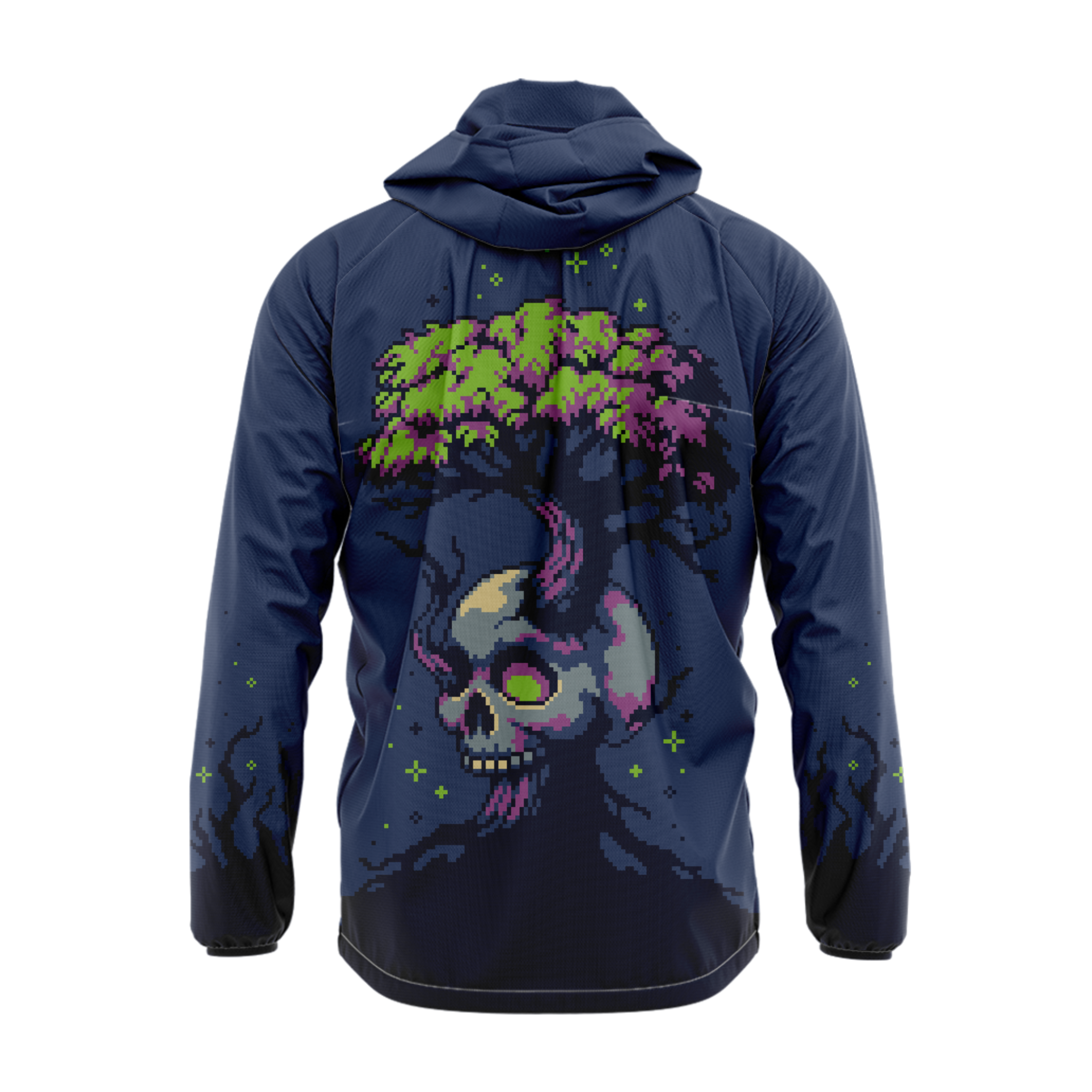graphic streetwear windbreaker hoodie from decay design