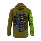 Green WEB3 Freak windbreaker back design digital fashion jacket