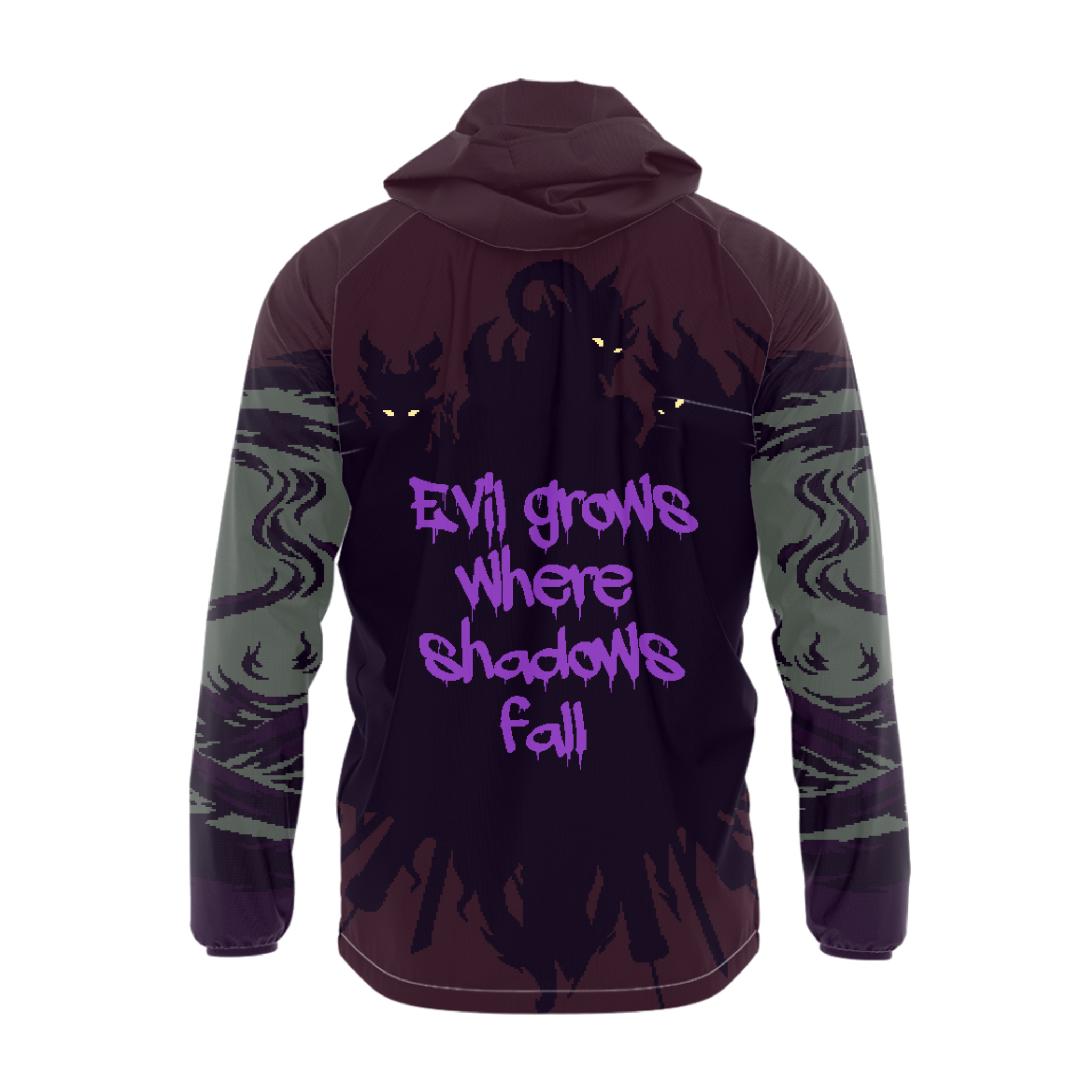 The Shadows anime windbreaker hoodie back design streetwear jacket