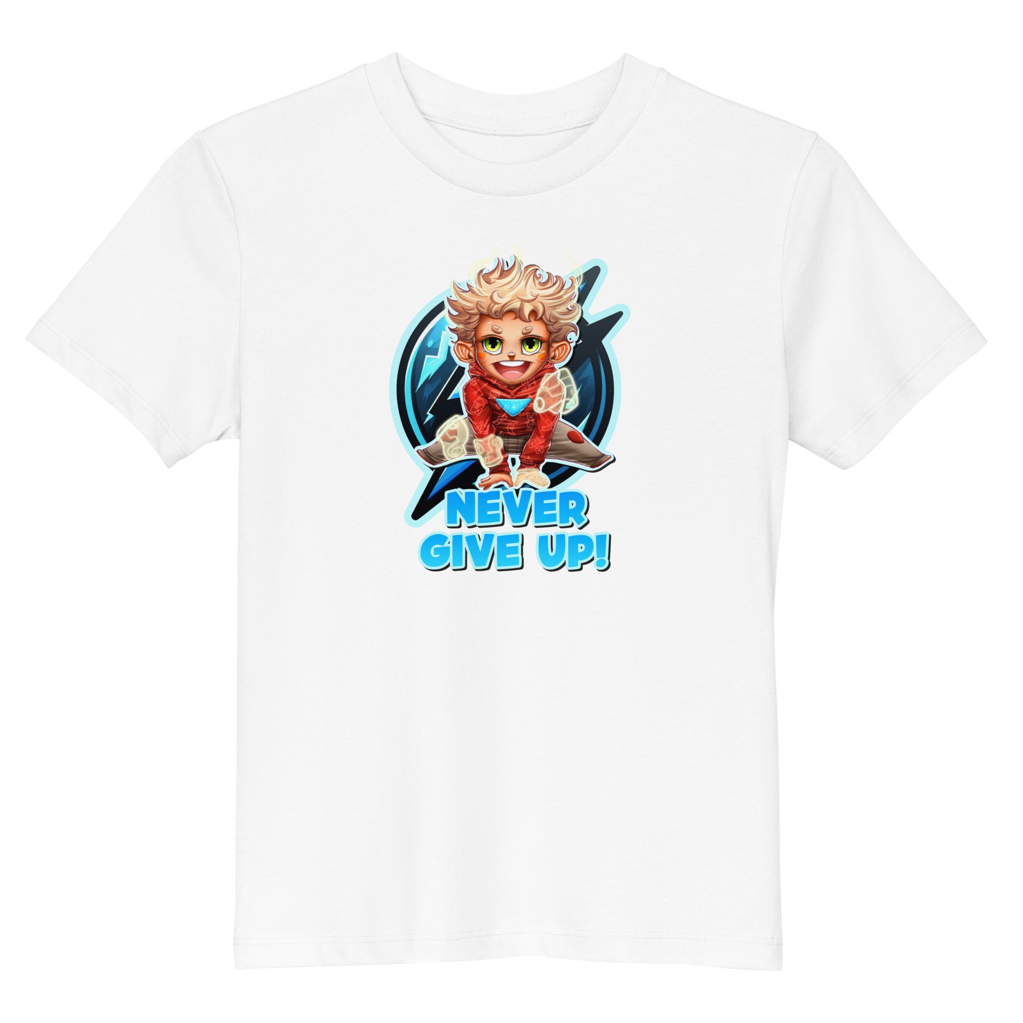 SuperVictor kids t shirt white superhero design