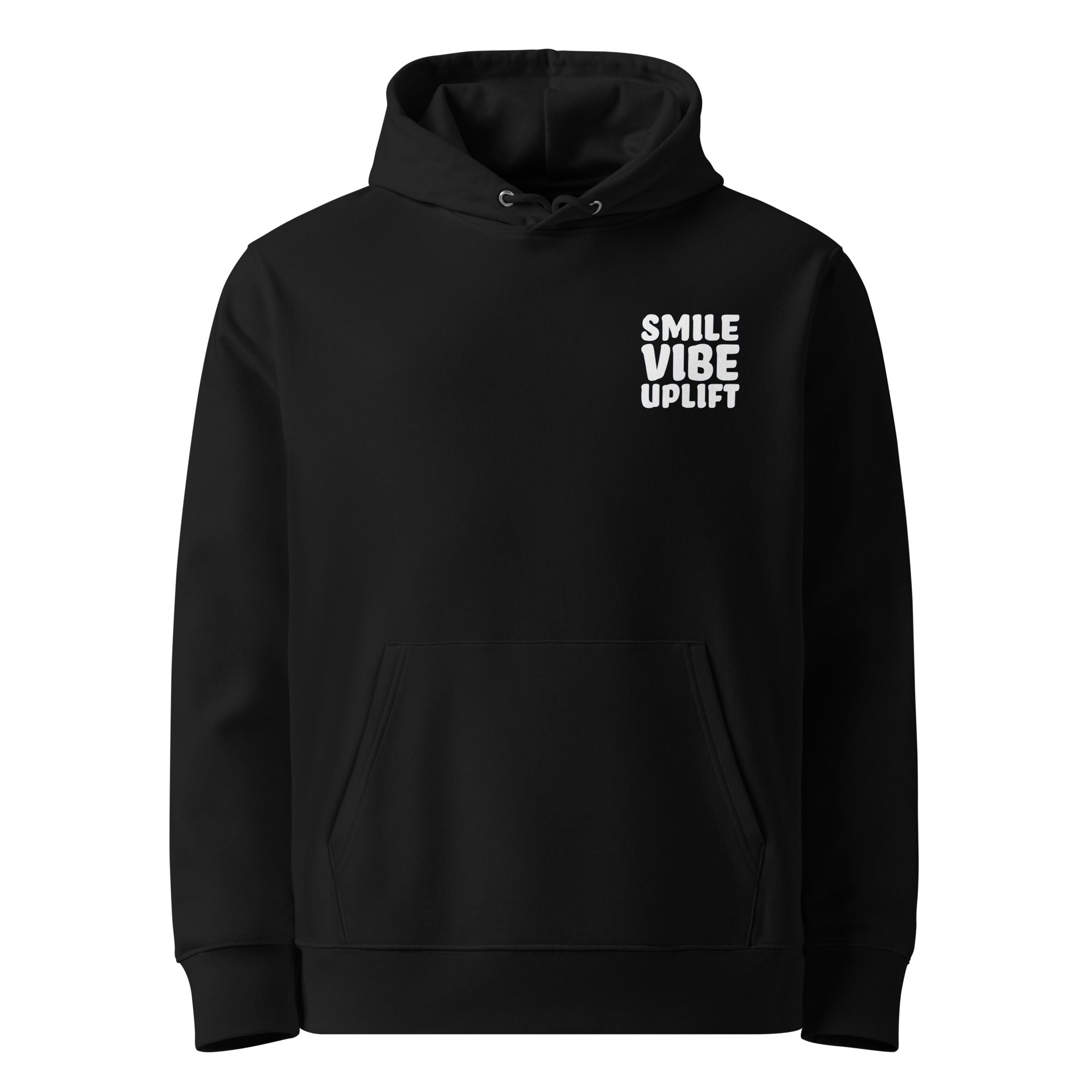 Black VIBE good vibes hoodie for adults by SuperVictor