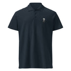 SuperVictor SuperPOLO navy unisex premium polo shirt front view smart casual streetwear style